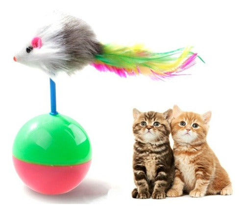    Juguete Mascotas-Bola con raton