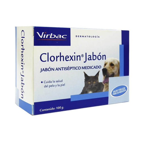 Medicamento veterinario-Clorhexin Jabon
